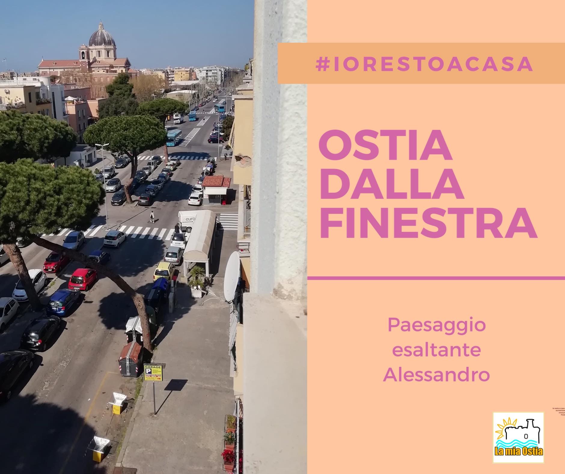 Ostia dalla finestra: mese di aprile